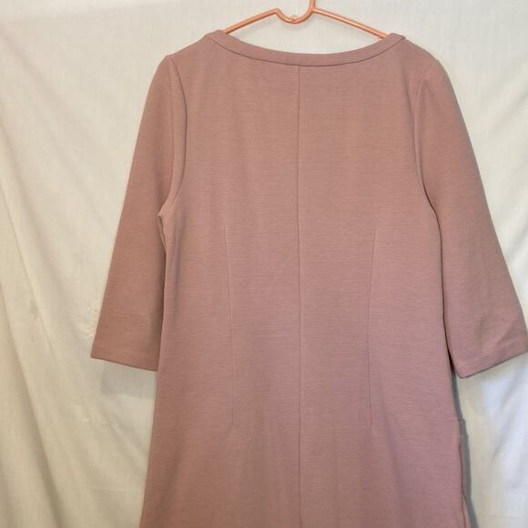 Boden Light Pastel Pink Ribbed Long Sleeve Dress Size 12 - Picture 7 of 10